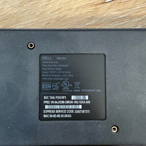 Dell WD19S docking station. It is a USB-C dock designed to provide connectivity - Picture 7 of 11